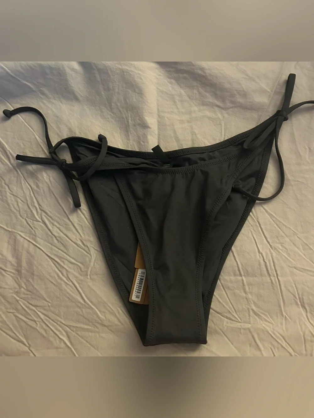 Skims Classic Black Tie-Side Bikini Bottom